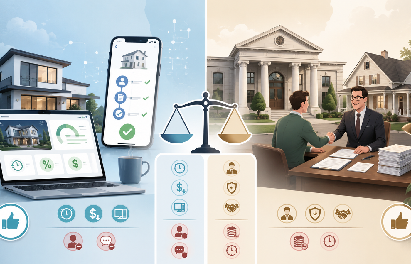 Hipotecas de bancos online vs bancos tradicionales: pros y contras