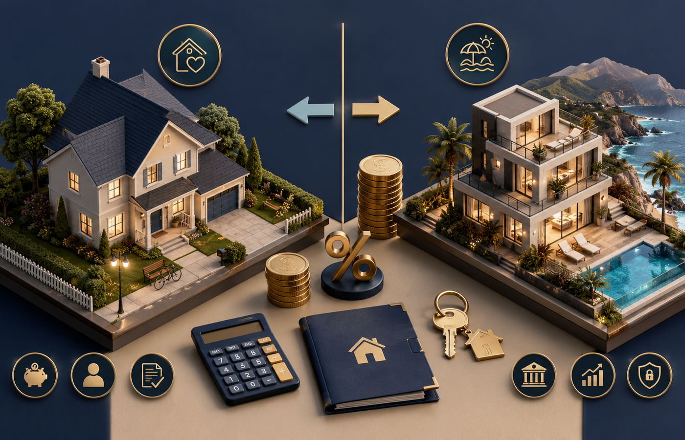 Hipoteca para segunda vivienda: diferencias con la primera
