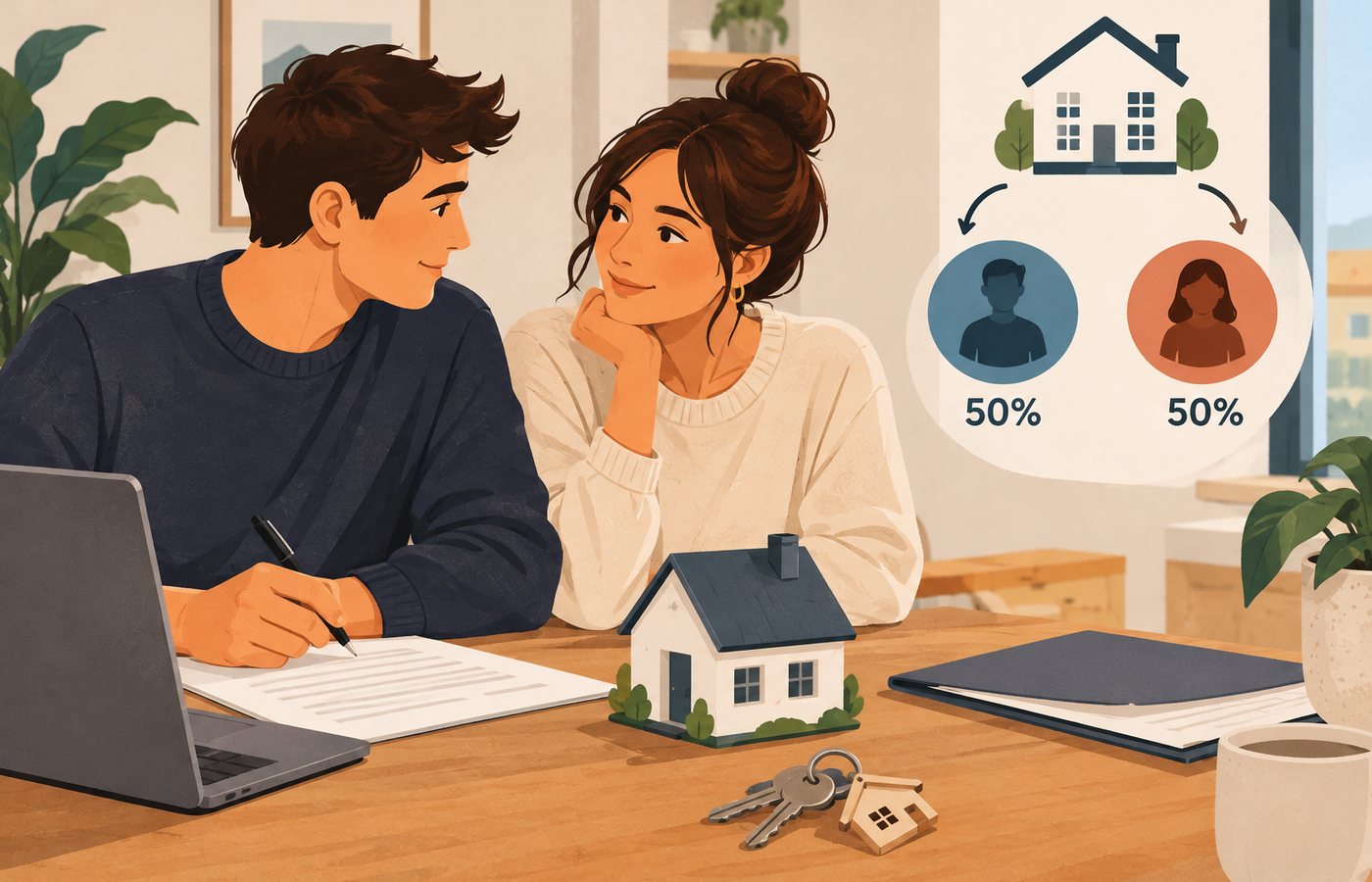 Hipoteca conjunta entre no casados: cómo repartir la propiedad
